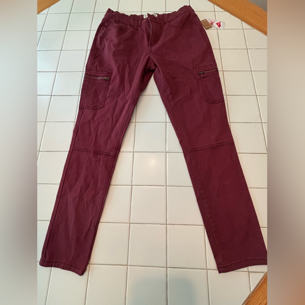 Mudd stretch skinny pants utility travel cargo business casual bottoms party